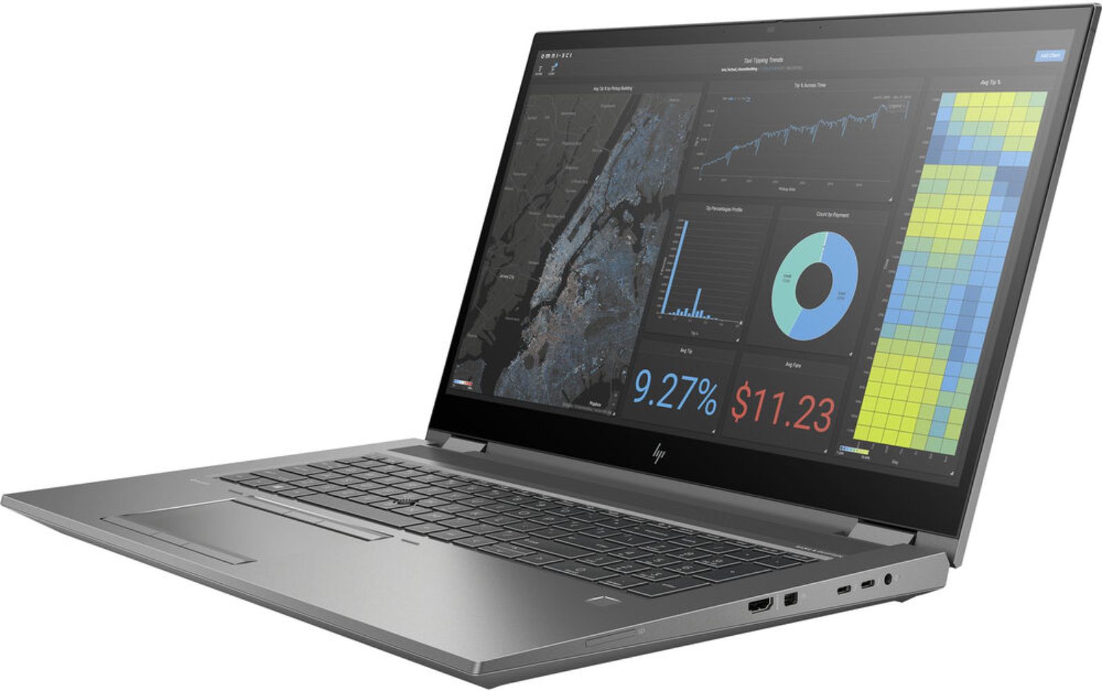 HP ZBook Fury 17 G7 Mobile Workstation Laptop 17.3" - Turbo Silver - Intel Core i7-10750H 2.6GHz - 32GB RAM - 512GB by HP - Image 3