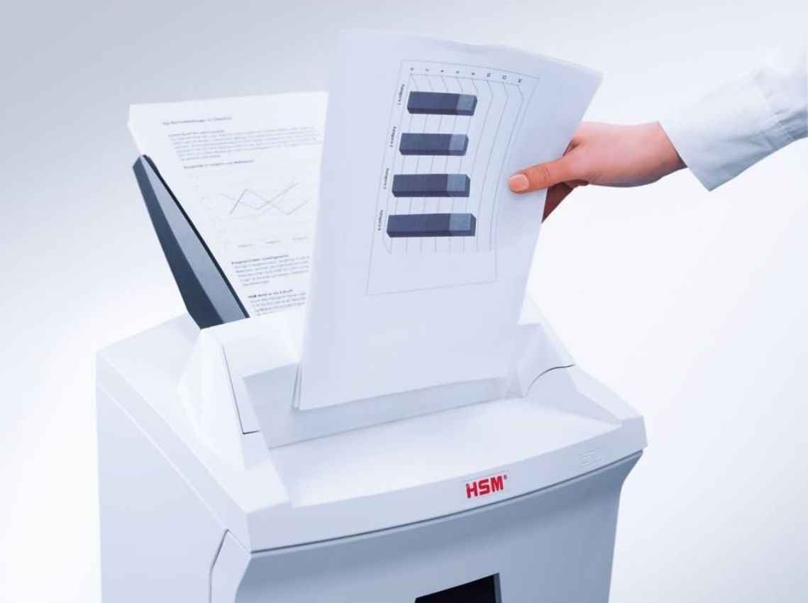 HSM HSM Securio AF150c Level P-5 Auto Feed Shredder - White by HSM - Image 7
