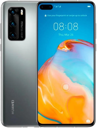 Huawei P40 - 256GB - 6GB RAM - 1 Physical SIM - Silver Frost - Unlocked by Huawei - Refurbished - Like New condition