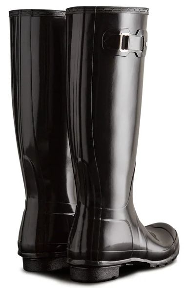 Hunter Women's Original Tall Gloss Rain Boots 6 - Black by Hunter - Image 3