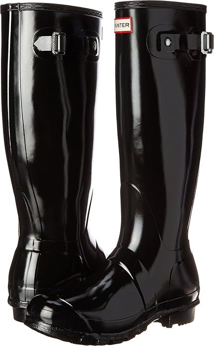 Hunter Women's Original Tall Gloss Rain Boots 7 - Black by Hunter - Refurbished - Brand New condition - US$141.98