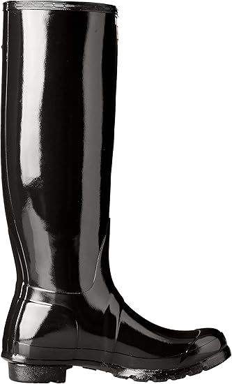 Hunter Women's Original Tall Gloss Rain Boots 7 - Black by Hunter - Image 3