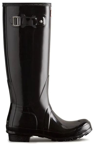 Hunter Women's Original Tall Gloss Rain Boots 8 - Black by Hunter - Refurbished - Brand New condition - US$151.98