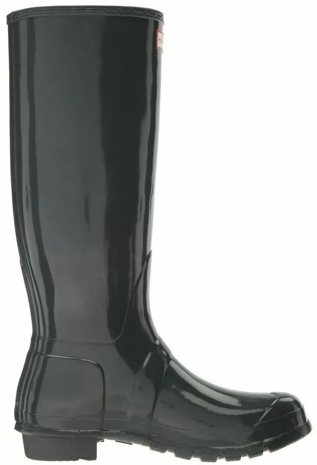 Hunter Women's Original Tall Gloss Rain Boots 9 - Dark Slate by Hunter - Image 3
