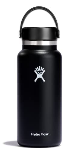 Hydro Flask Wide Mouth Vacuum Insulated Bottle 32oz. - Black by Hydro Flask - Refurbished - Very Good condition - US$35.42