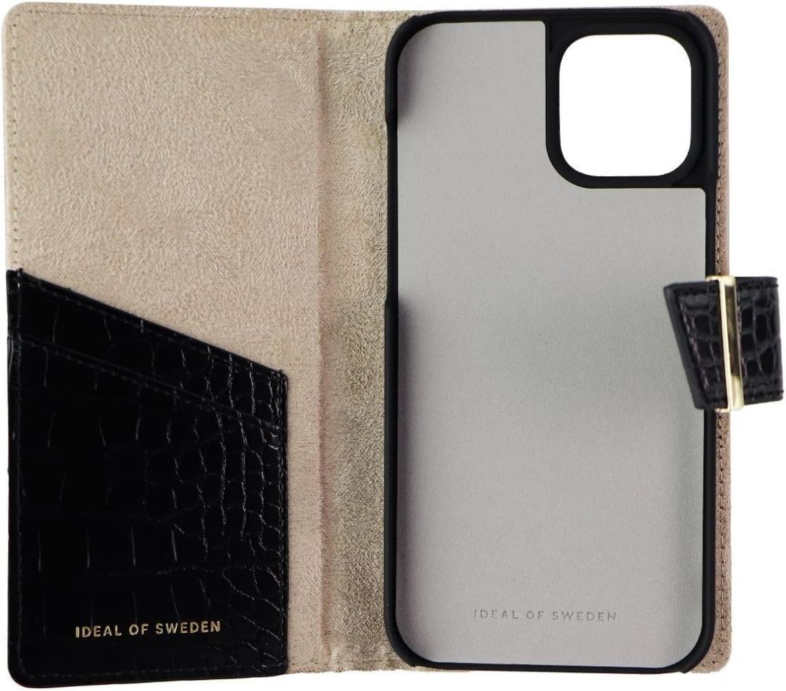 iDeal of Sweden Cora Phone Wallet Phone Case for Apple iPhone 12 Pro Max - Jet Black Croco by iDeal of Sweden - Refurbished - Brand New condition - Image 3