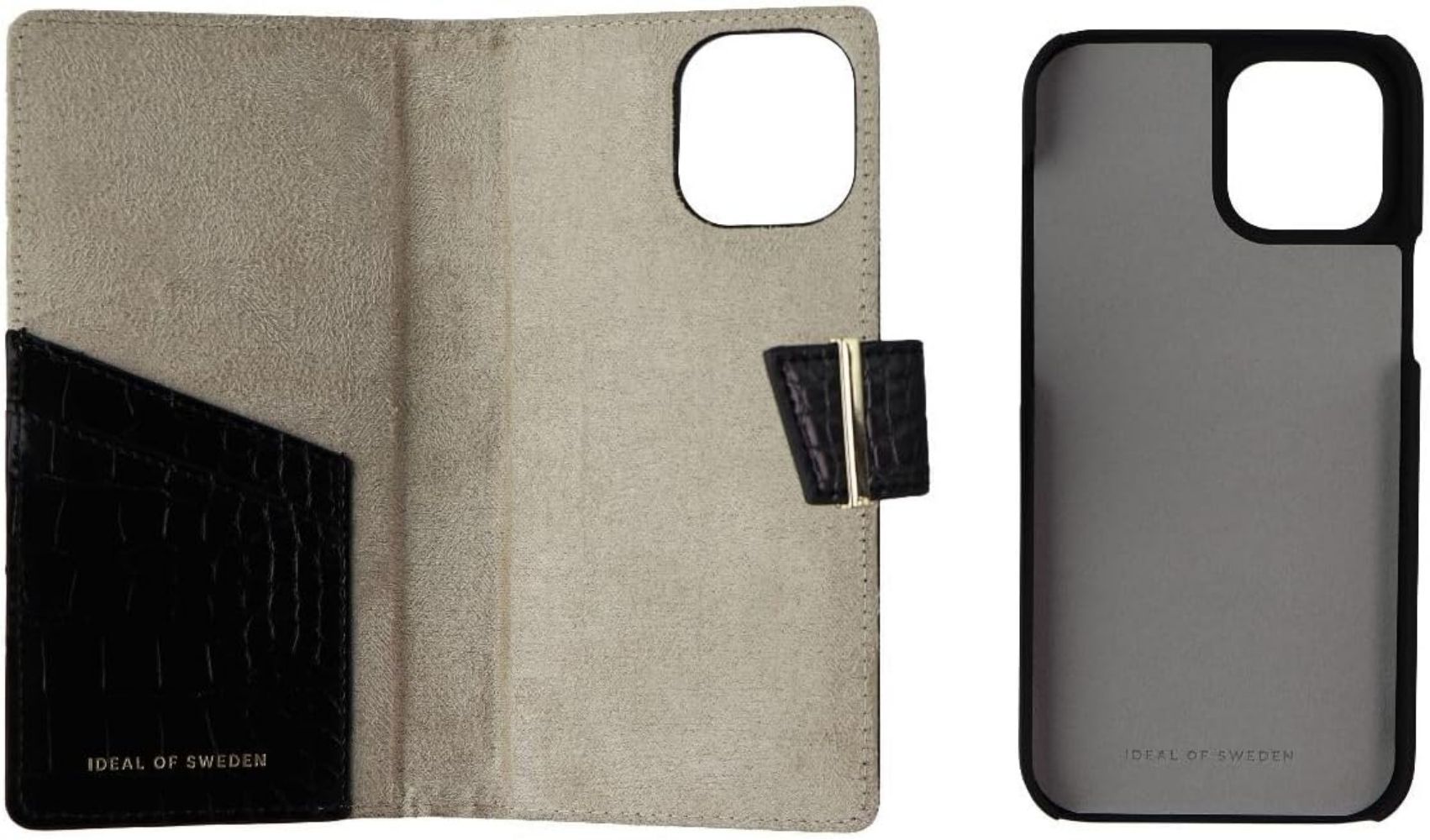 iDeal of Sweden Cora Phone Wallet Phone Case for Apple iPhone 12 Pro Max - Jet Black Croco by iDeal of Sweden - Refurbished - Brand New condition - Image 4