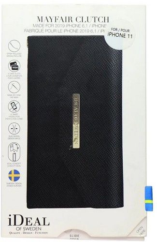iDeal of Sweden Mayfair Clutch Series Wallet Phone Case for Apple iPhone 11 - Black by iDeal of Sweden - Refurbished - Brand New condition - US$8.78