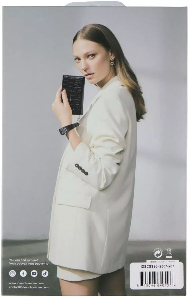 iDeal of Sweden Signature Clutch Phone Case for Apple iPhone 12 Pro Max - Jet Black Croco by iDeal of Sweden - Refurbished - Brand New condition - Image 3