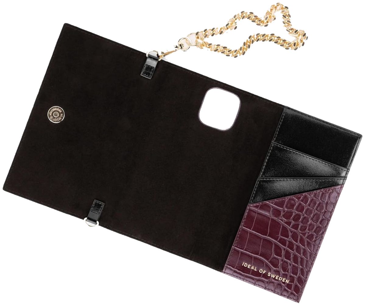iDeal of Sweden Studio Clutch Wallet Phone Case for Apple iPhone 12 Pro Max - Plum Croco by iDeal of Sweden - Refurbished - Brand New condition - Image 3