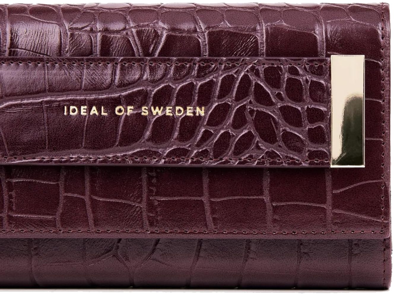 iDeal of Sweden Studio Clutch Wallet Phone Case for Apple iPhone 12 Pro Max - Plum Croco by iDeal of Sweden - Refurbished - Brand New condition - Image 5
