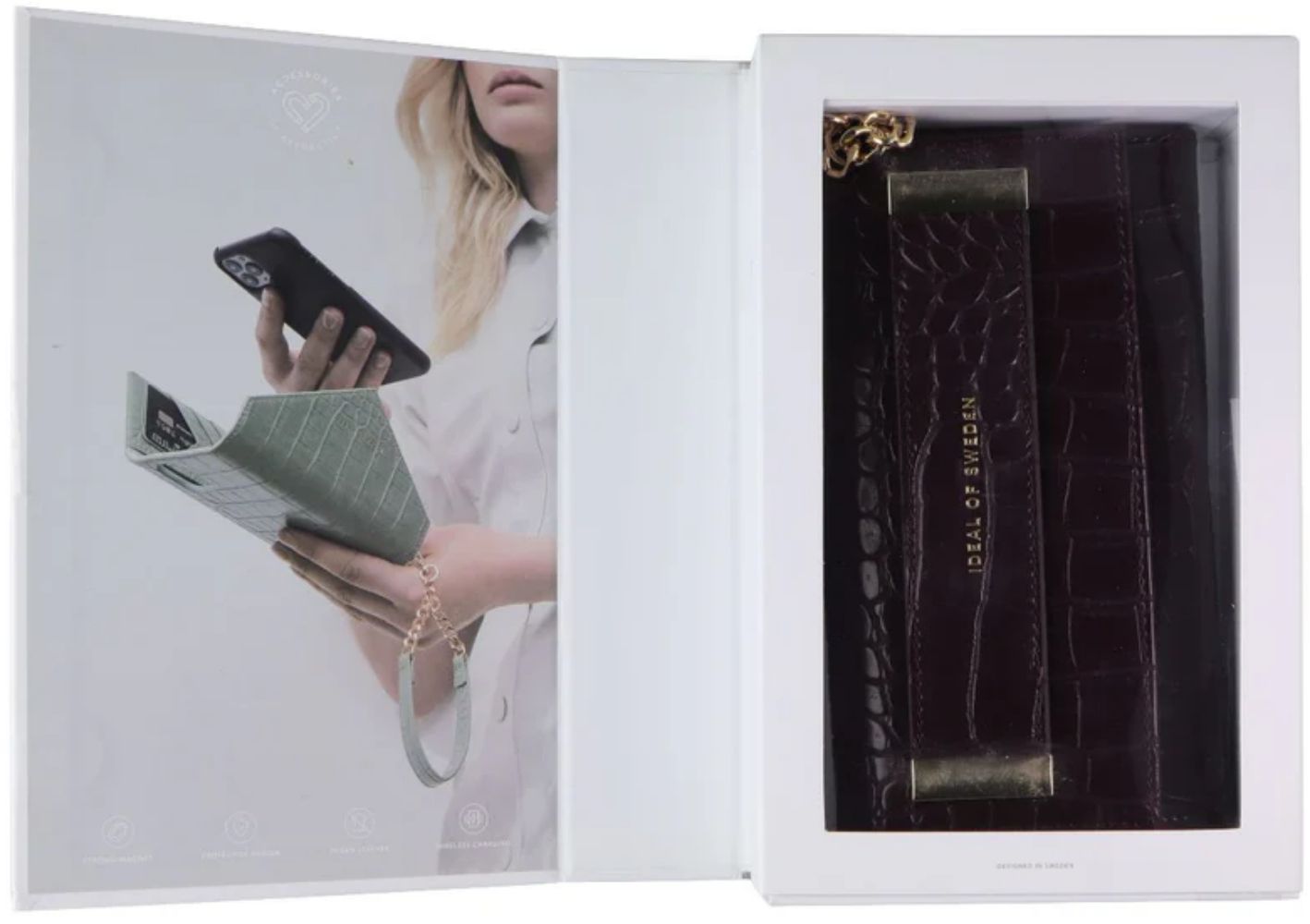 iDeal of Sweden Studio Clutch Wallet Phone Case for Apple iPhone 12 Pro Max - Plum Croco by iDeal of Sweden - Refurbished - Brand New condition - Image 8
