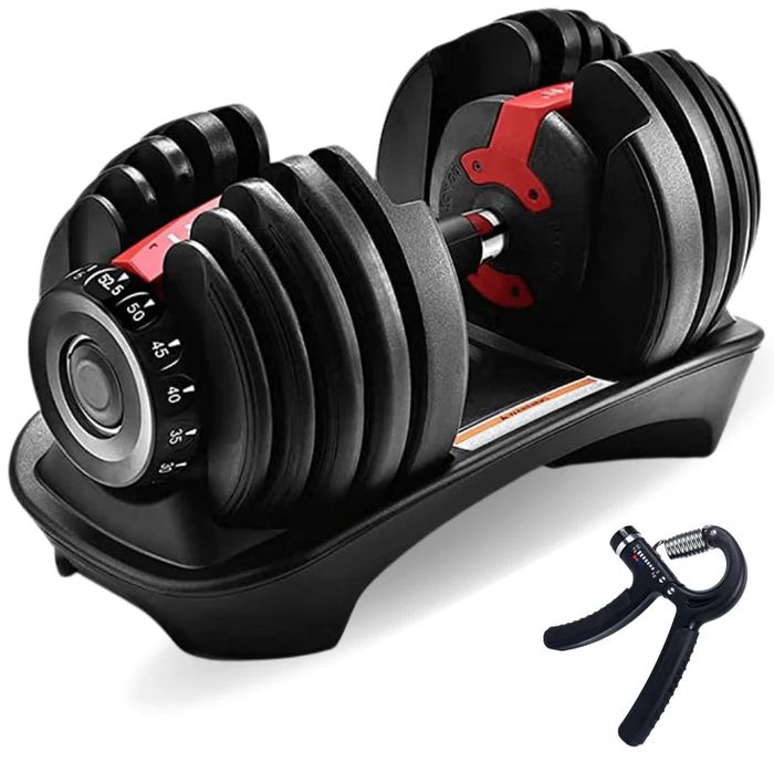 IMFIT 5lb-52.5lb Adjustable Dumbbells x2 with Hand Grip - Black by IMFIT - Image 3