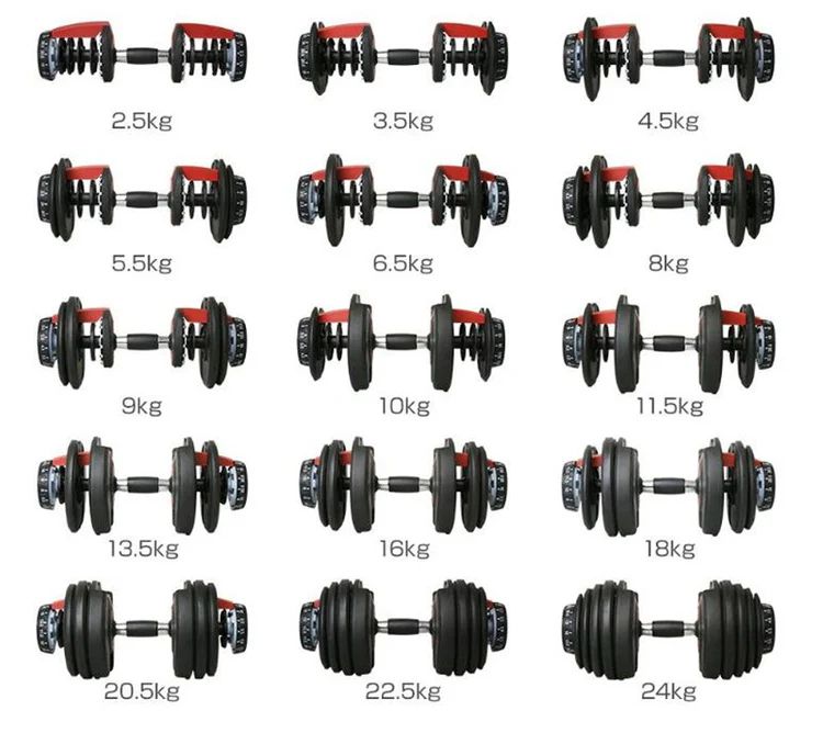 IMFIT 5lb-52.5lb Adjustable Dumbbells x2 with Hand Grip - Black by IMFIT - Image 4