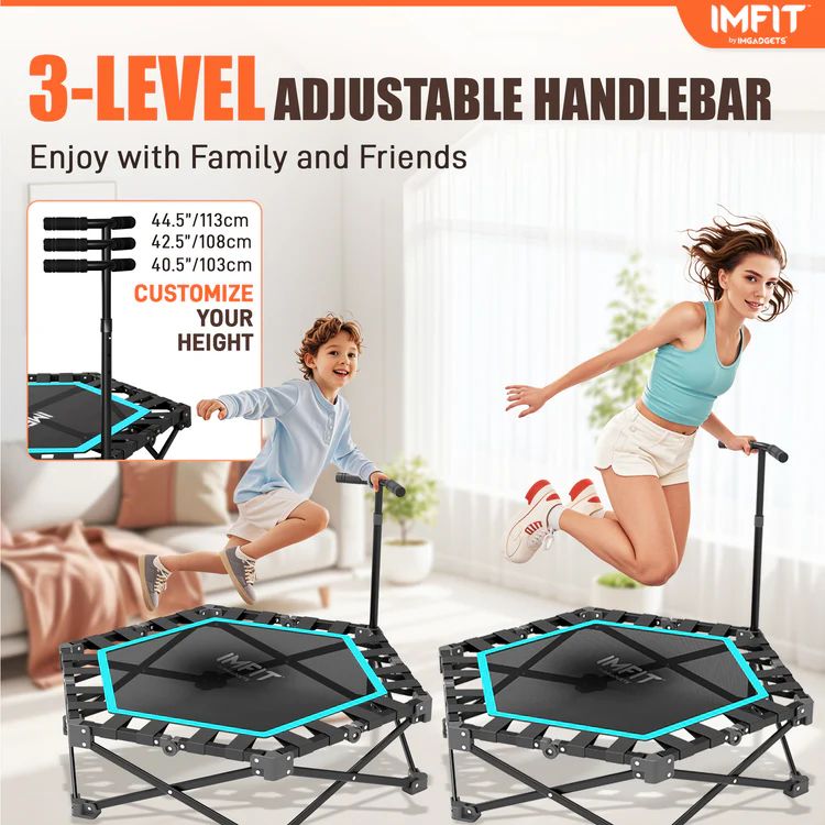 IMFIT Foldable Fitness Trampoline - Black by IMFIT - Image 4