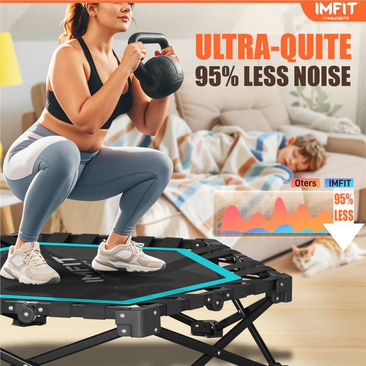 IMFIT Foldable Fitness Trampoline - Black by IMFIT - Image 6