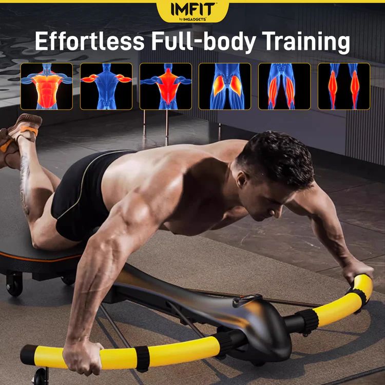 IMFIT PowerArc Abdominal Machine - Black/Yellow by IMFIT - Image 3