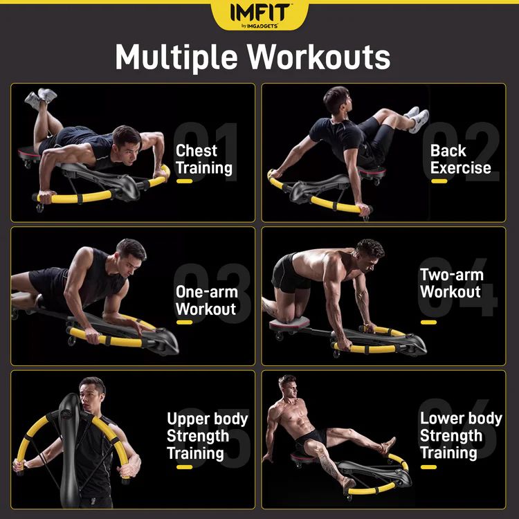 IMFIT PowerArc Abdominal Machine - Black/Yellow by IMFIT - Image 7