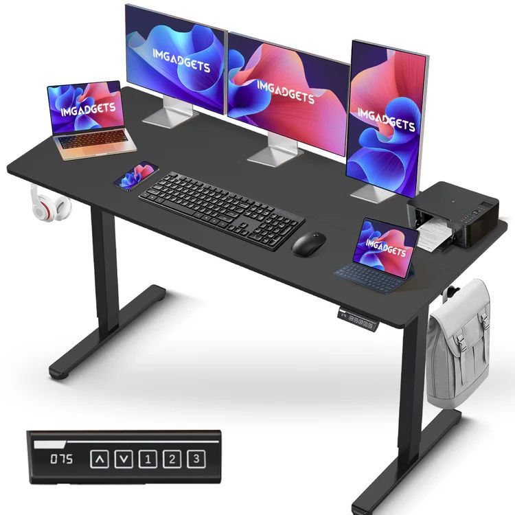 IMGadgets Standing Electric Adjustable Desk 55" x 24" - Black by IMGadgets - Refurbished - Very Good condition - CA$253.48