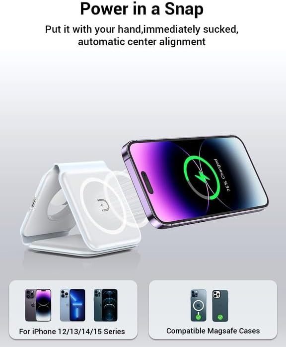 Impuvers 3-in-1 Wireless Charger - White by Impuvers - Refurbished - Very Good condition - Image 4