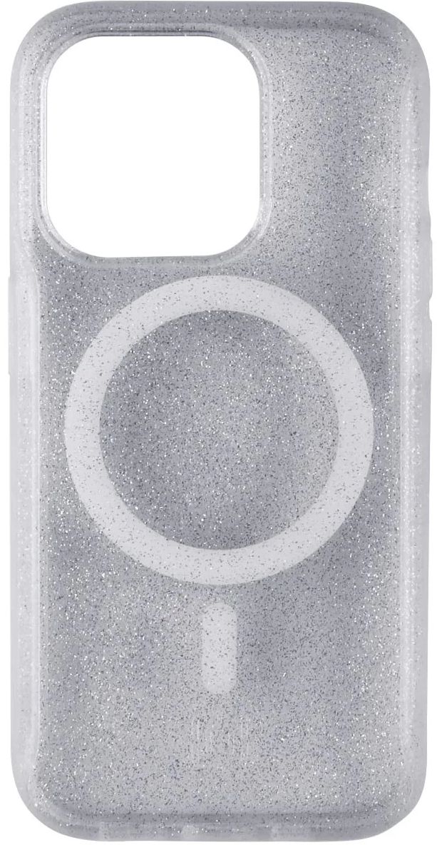 Incipio AeroGrip Series Phone Case with MagSafe for iPhone 15 Pro - Clear Glitter by Incipio - Refurbished - Very Good condition - US$10.08