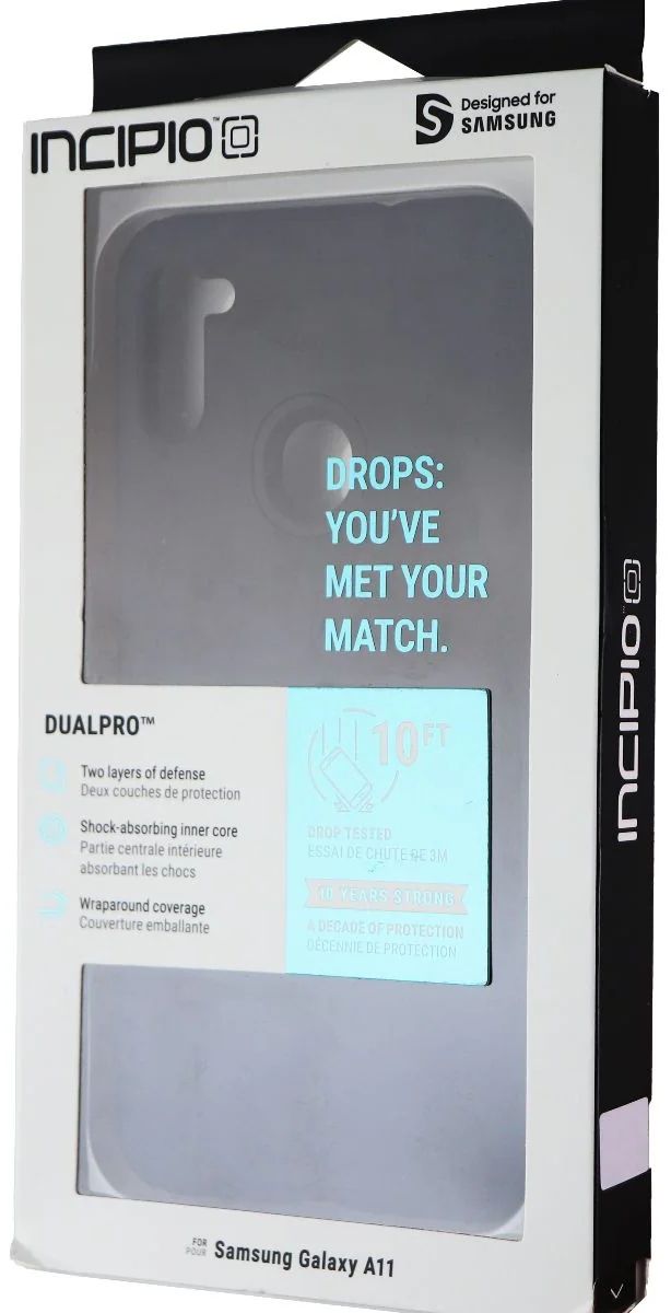 Incipio DualPro Series Dual Layer Phone Case for Samsung Galaxy A11 - Black by Incipio - Refurbished - Brand New condition - Image 2