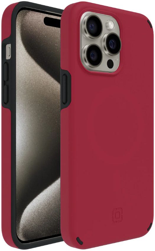 Incipio Duo MagSafe Phone Case for iPhone 15 Pro Max - Crimson/Black by Incipio - Refurbished - Brand New condition - US$26.93