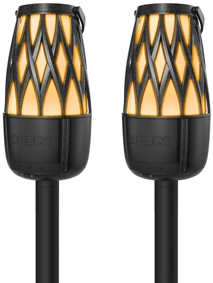 ION Audio Tahiti Pair Outdoor Bluetooth Speakers with Solar Panel and Multi-Sync - Black by ION Audio - Image 4