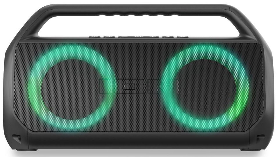 ION Audio Uber Boom Ultra Water-Resistant Bluetooth Stereo Boombox with Lights - Black by ION Audio - Refurbished - Very Good condition - US$86.49