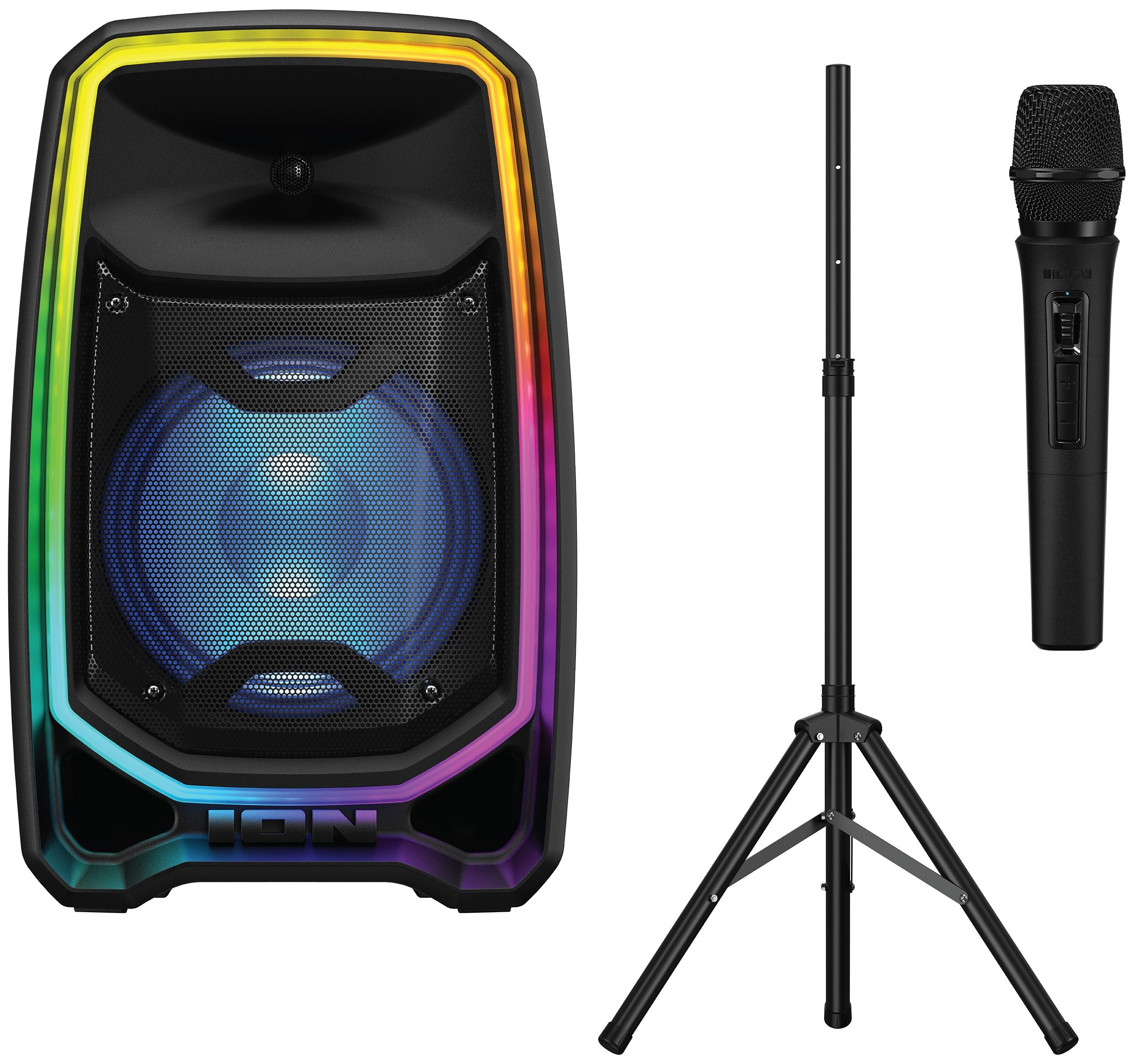 ION Total PA Freedom Wireless Speaker System with Edge-Glow Lights - Black by ION Audio - Refurbished - Very Good condition - US$218.49