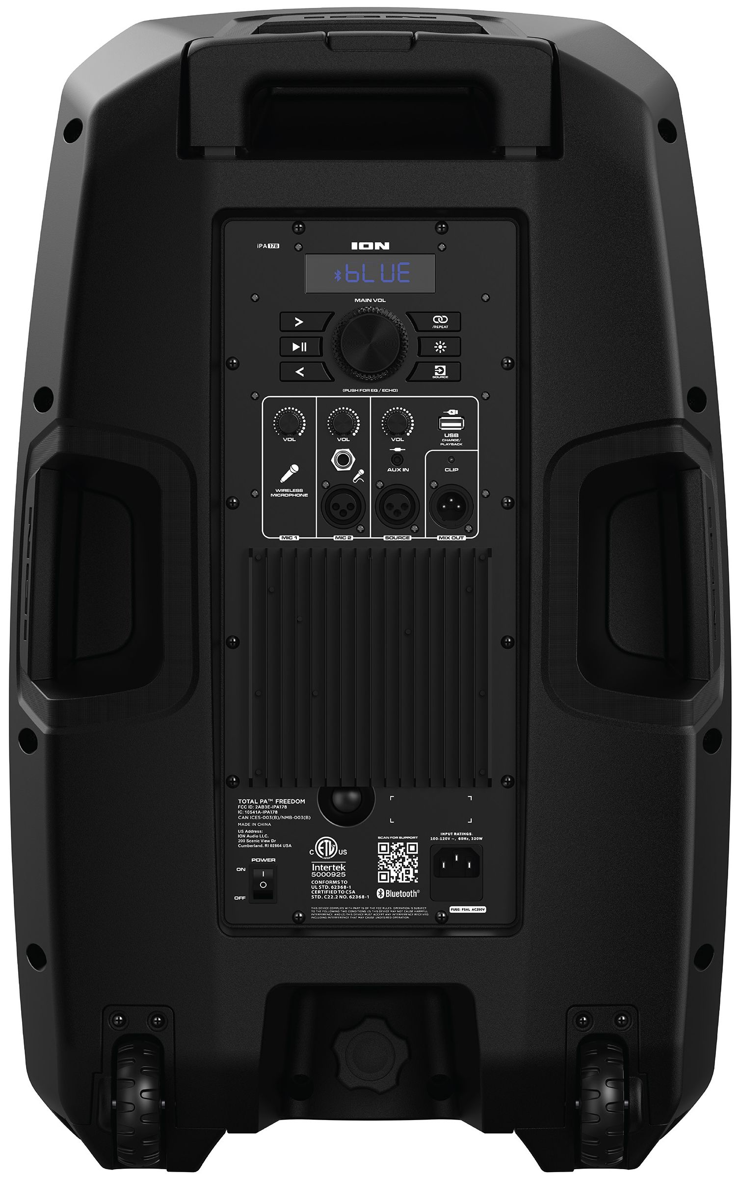 ION Total PA Freedom Wireless Speaker System with Edge-Glow Lights - Black by ION Audio - Refurbished - Very Good condition - Image 4