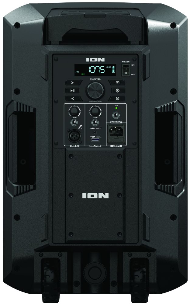 ION Trouper 300 Battery Powered Portable Speaker System with Multi-Channel Mixer and Lights - Black by ION - Image 3