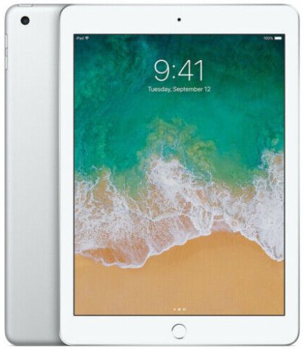 iPad 5 (2017) with iPad Case & Glass Screen Protector - 128GB - Silver - 9.7 Inch by Apple - Refurbished - Like New condition - US$150.99