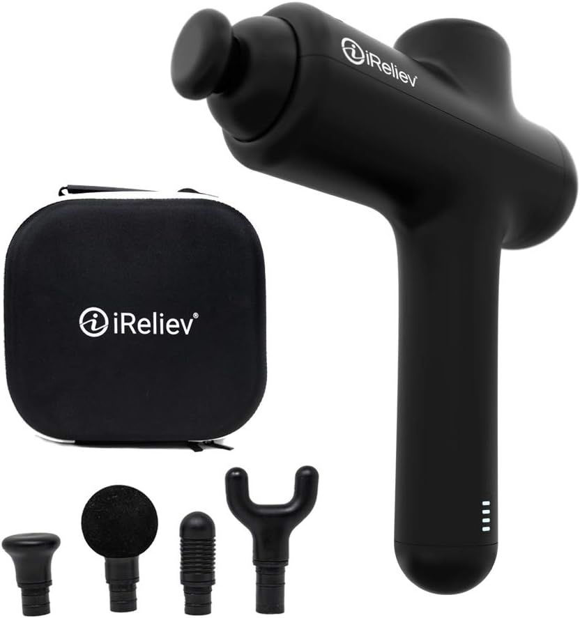 iReliev Percussion Massage Gun - Black by iReliev - Refurbished - Premium condition - CA$199.59
