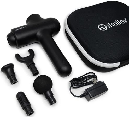 iReliev Percussion Massage Gun - Black by iReliev - Image 2