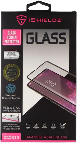 iShieldz Asahi Curved Tempered Glass Screen Protector for Galaxy S10 - Clear by iShieldz - Refurbished - Brand New condition - US$8.78