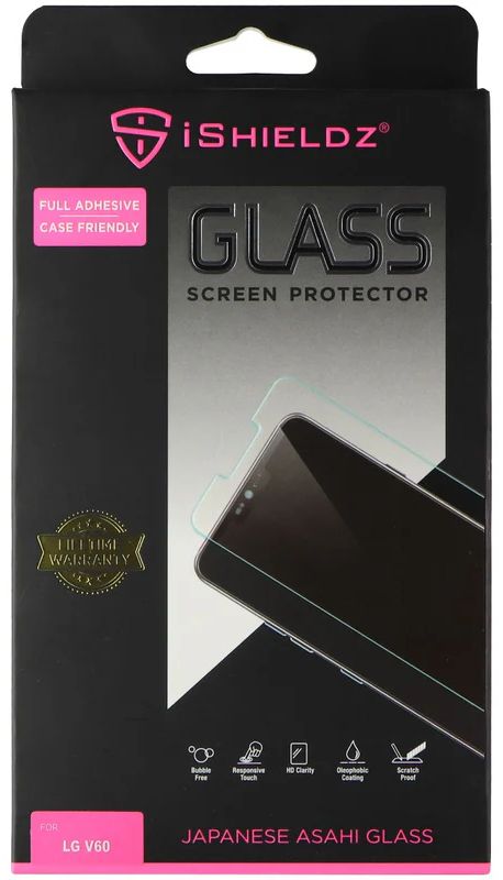 iShieldz Tempered Glass Screen Protector for LG V60 - Clear by iShieldz - Refurbished - Brand New condition - US$8.78