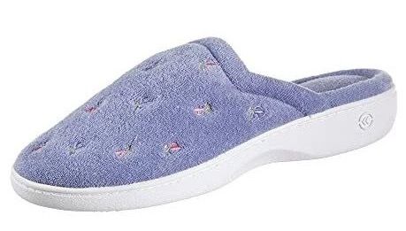 Isotoner Bedroom Slip-On with Enhanced Heel Cushion - 6 - Blue by Isotoner - Refurbished - Brand New condition - US$30.99