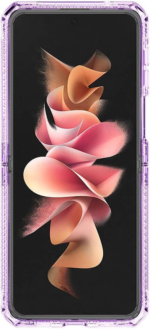 Itskins Hybrid Clear Phone Case for Galaxy Z Flip3 5G - Lavender/Transparent by Itskins - Refurbished - Brand New condition - Image 2