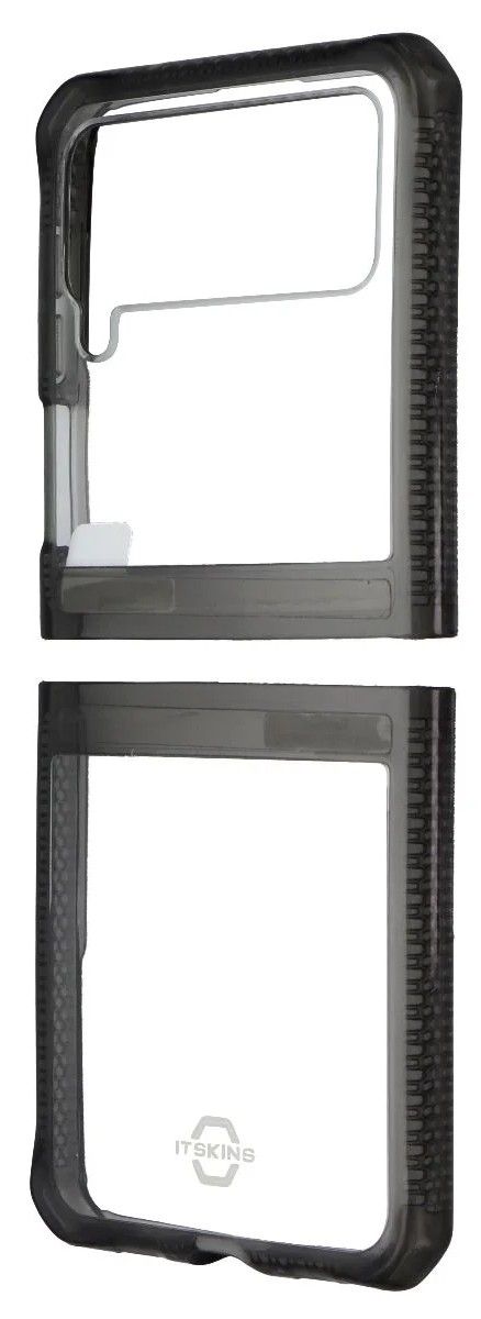 Itskins Hybrid Clear Phone Case for Galaxy Z Flip3 5G - Smoke/Transparent by Itskins - Refurbished - Brand New condition - Image 2