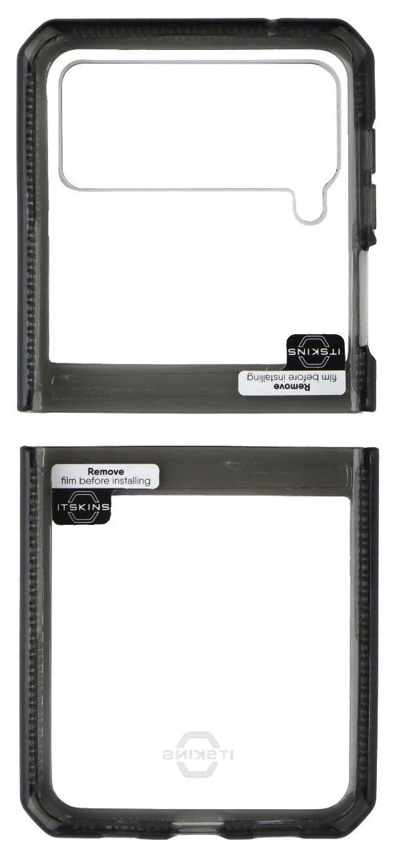Itskins Hybrid Clear Phone Case for Galaxy Z Flip3 5G - Smoke/Transparent by Itskins - Refurbished - Brand New condition - Image 3