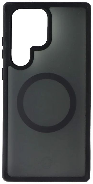 Itskins Hybrid_R Frost Phone Case with MagSafe for Samsung Galaxy S23 Ultra - Black by Itskins - Refurbished - Brand New condition - US$12.16