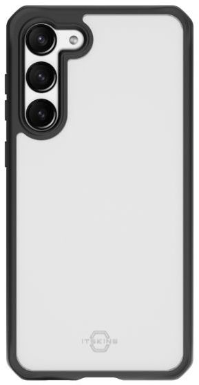 Itskins Hybrid R Solid Phone Case for Galaxy S23+ - Black/Clear by Itskins - Refurbished - Brand New condition - US$8.78