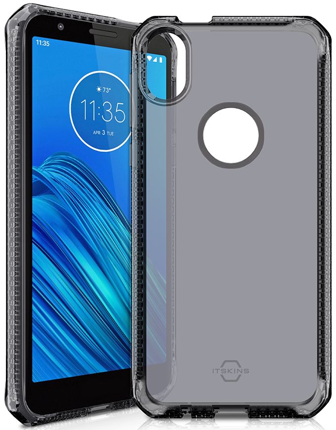 Itskins Spectrum Clear Phone Case for Moto E6 - Smoke by Itskins - Refurbished - Brand New condition - US$10.43