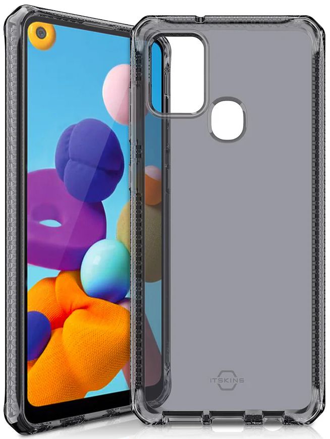 Itskins Spectrum Clear Phone Case for Samsung Galaxy A21s - Smoke by Itskins - Refurbished - Very Good condition - US$8.78