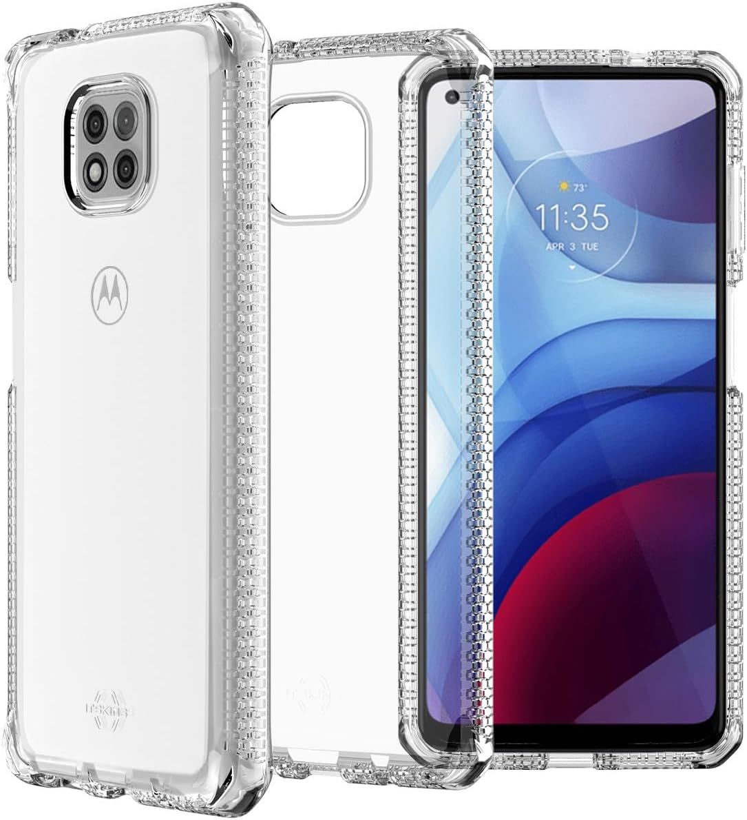 ITSKINS Spectrum Clear Series Flexible Gel Phone Case for Moto G Power 2021 - Clear by ITSKINS - Refurbished - Brand New condition - US$8.78