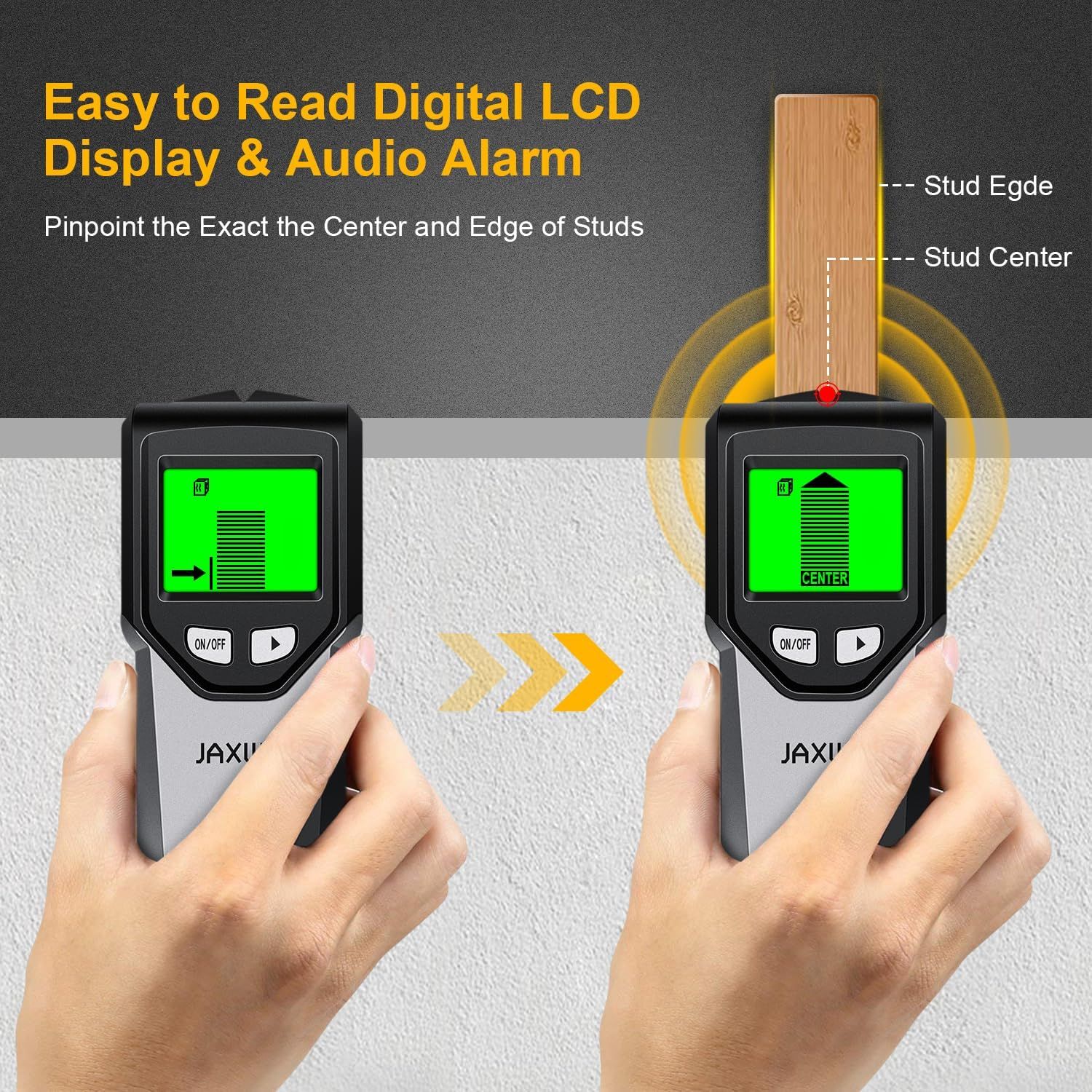 JAXWQ 5-in-1 Stud Finder Wall Scanner (TH410) - Coal by JAXWQ - Image 3