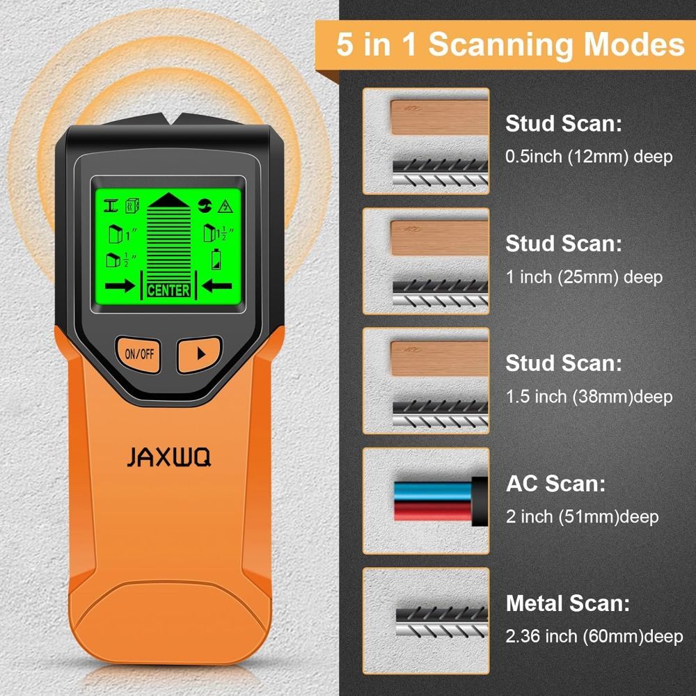 JAXWQ 5-in-1 Stud Finder Wall Scanner (TH410) - Lox by JAXWQ - Image 2