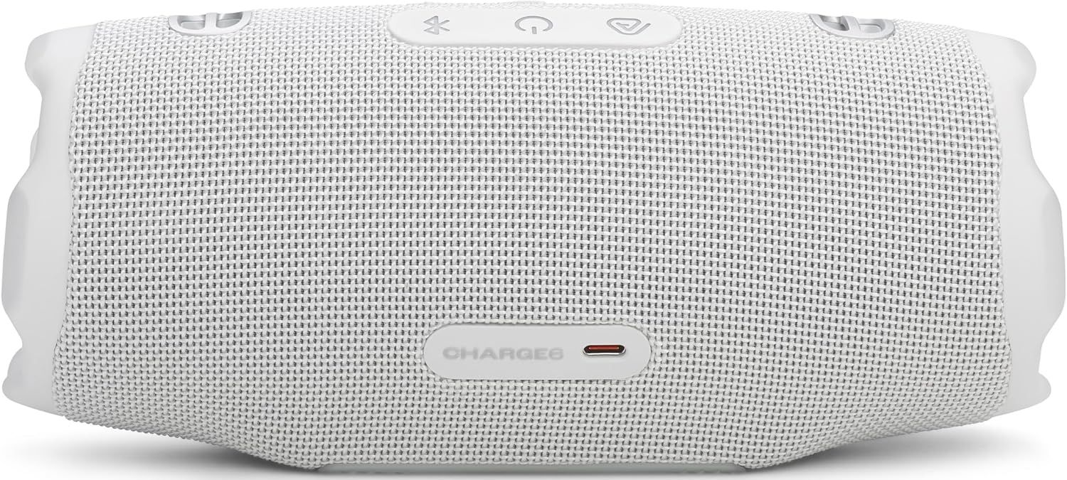 JBL Charge 6 Portable Bluetooth Speaker - White by JBL - Image 4