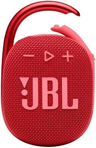 JBL Clip 4 Ultra-Portable Waterproof Speaker - Red by JBL - Refurbished - Brand New condition - US$45.98